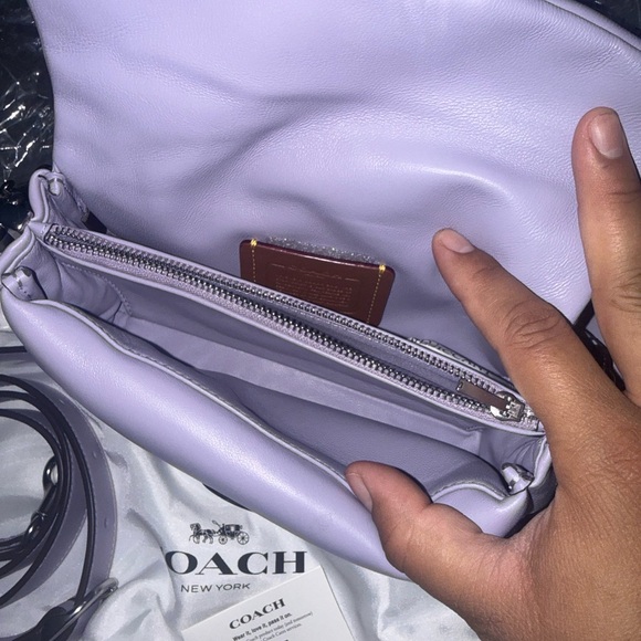 Coach Pillow Tabby 20- Lilac with Silver hardware NWOT - Picture 7 of 10